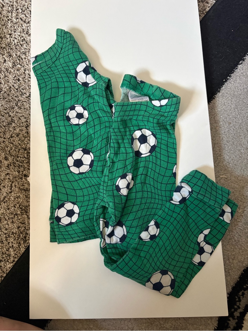 GAP Green Soccer Print Pajama Bottoms